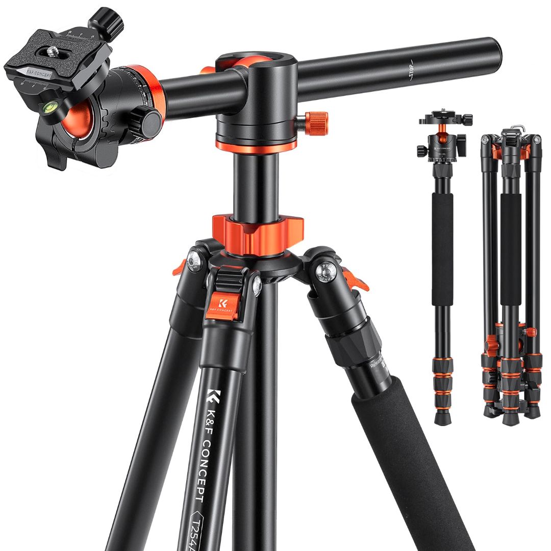 K&F Concept Aluminium tripod (Transverse Center Column) KF09.096V3 - 1